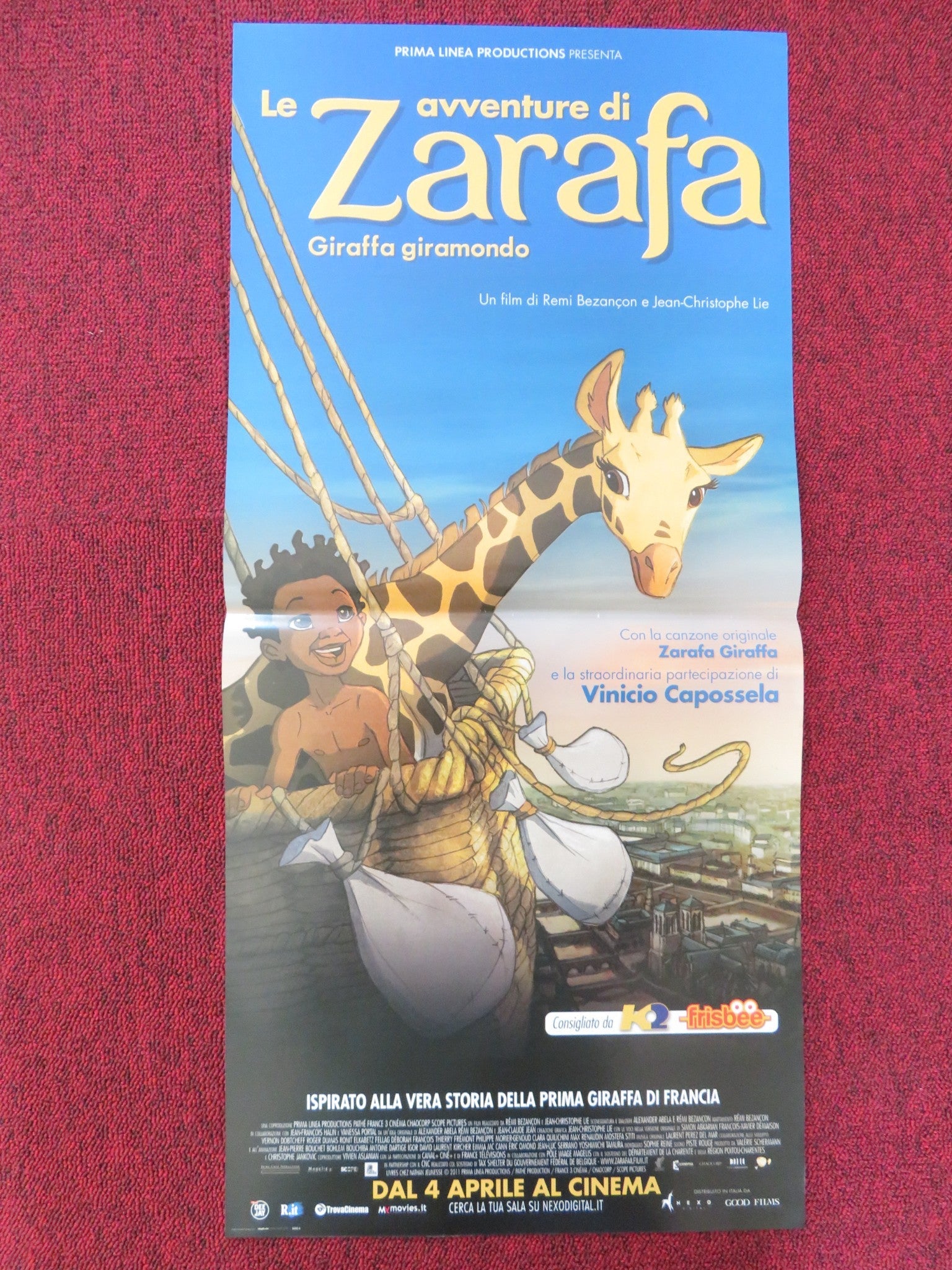 ZARAFA ITALIAN LOCANDINA POSTER MAX RENAUDIN PRATT SIMON ABKARIAN 2012 Rendezvous Cinema Movie posters