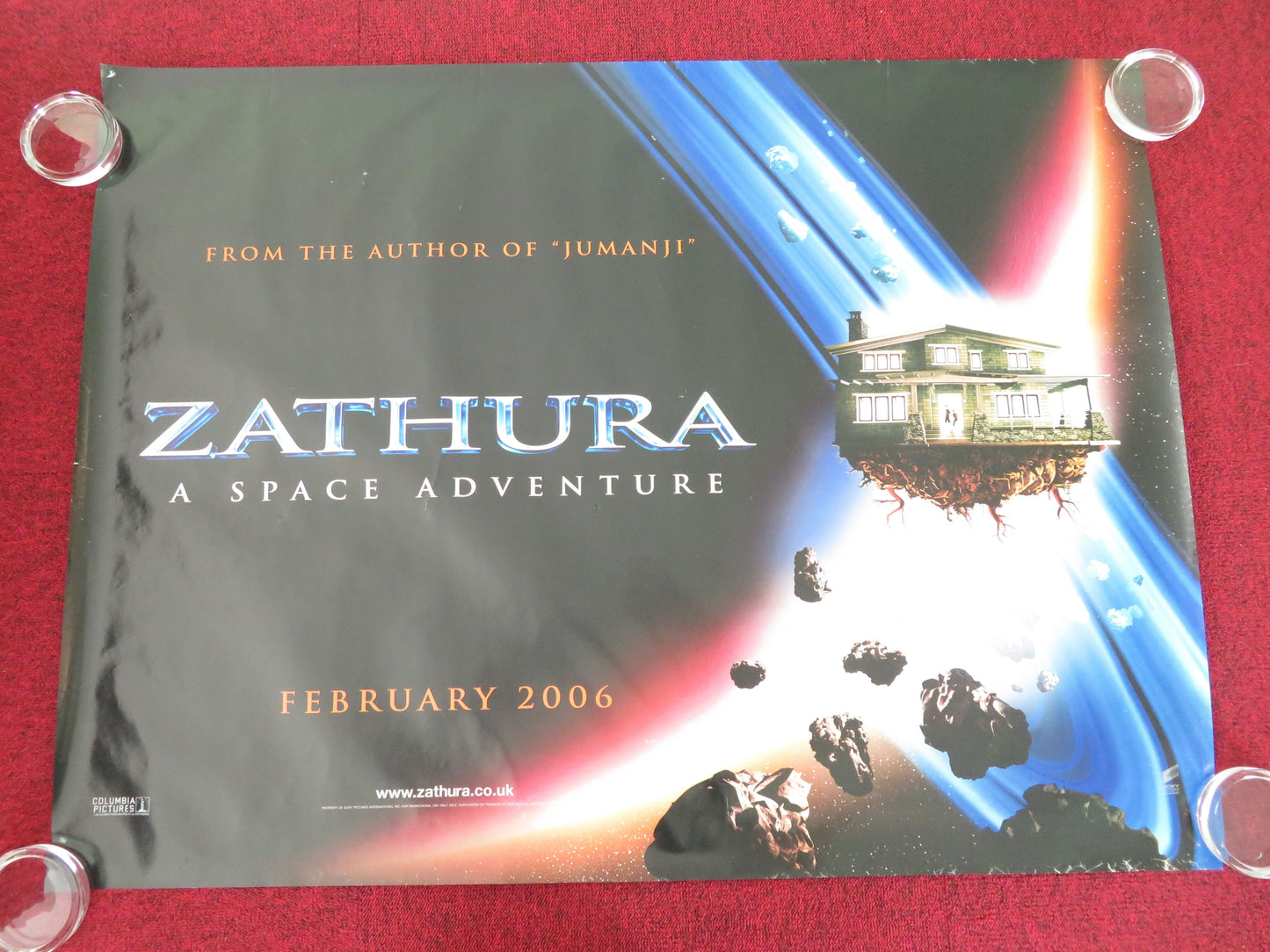Zathura: A Space Adventure - A UK Quad Rolled Poster Josh Hutcherson 2005 Movie posters