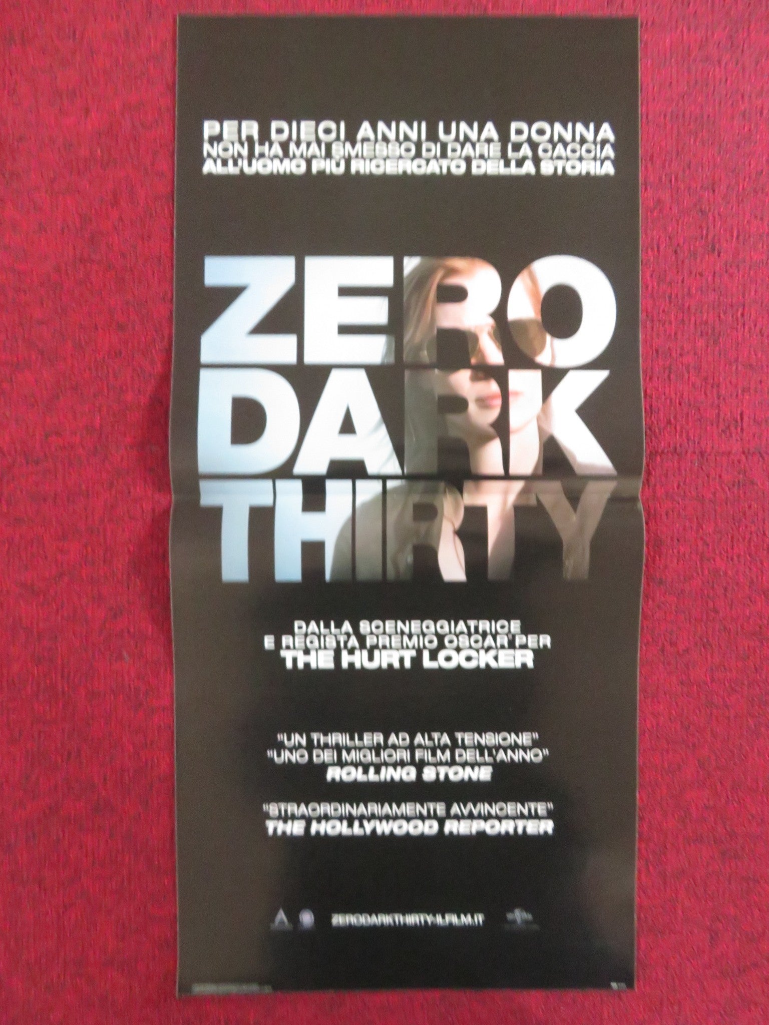 ZERO DARK THIRTY ITALIAN LOCANDINA POSTER JESSICA CHASTAIN JASON CLARKE 2012 Rendezvous Cinema Movie posters