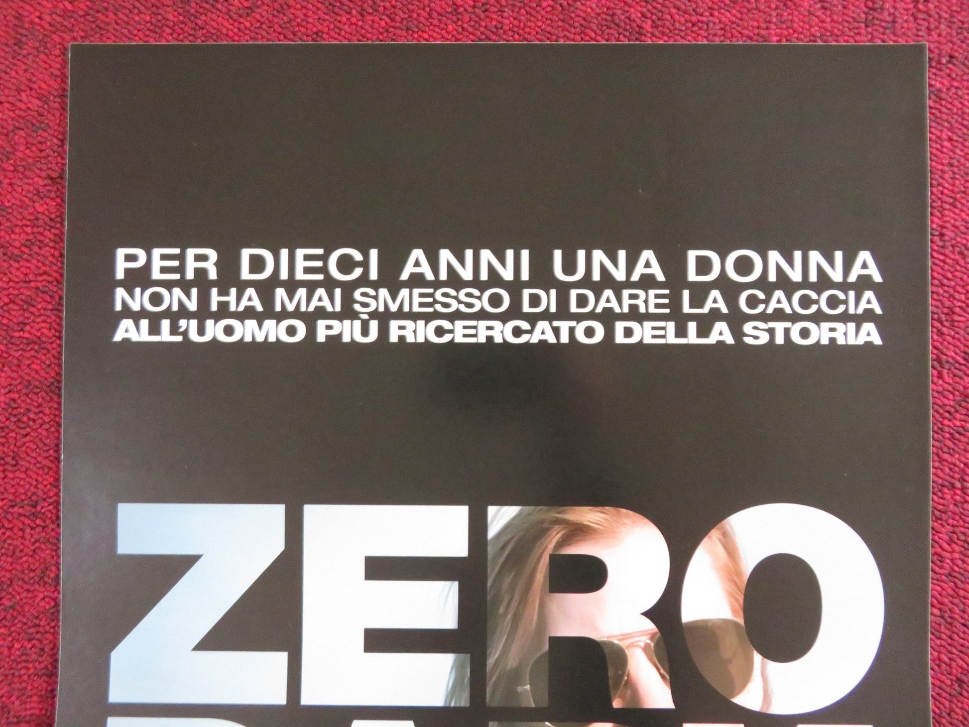 ZERO DARK THIRTY ITALIAN LOCANDINA POSTER JESSICA CHASTAIN JASON CLARKE 2012 Rendezvous Cinema Movie posters