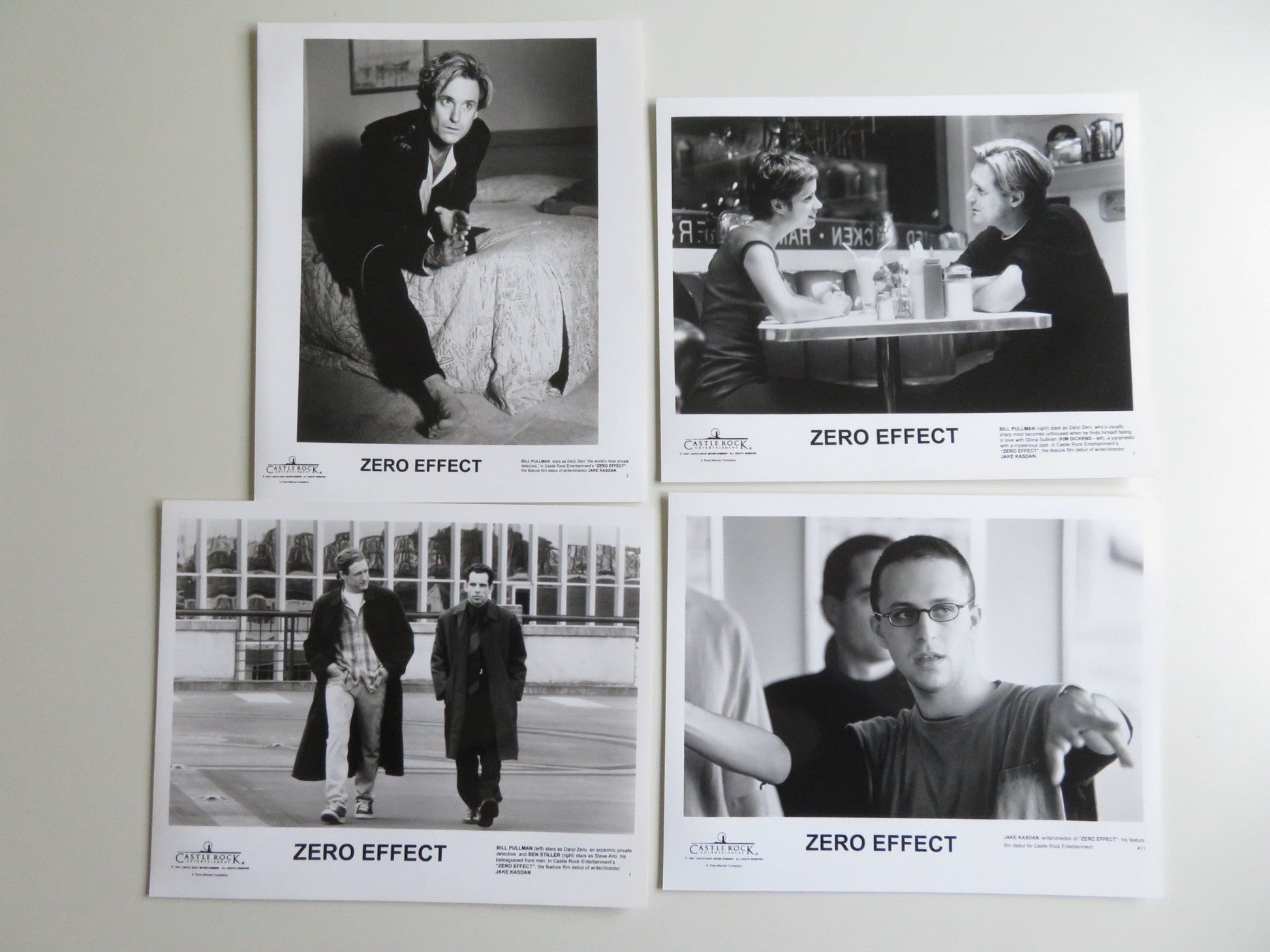 ZERO EFFECT PRESS KIT 1998 BILL PULLMAN BEN STILLER Movie posters