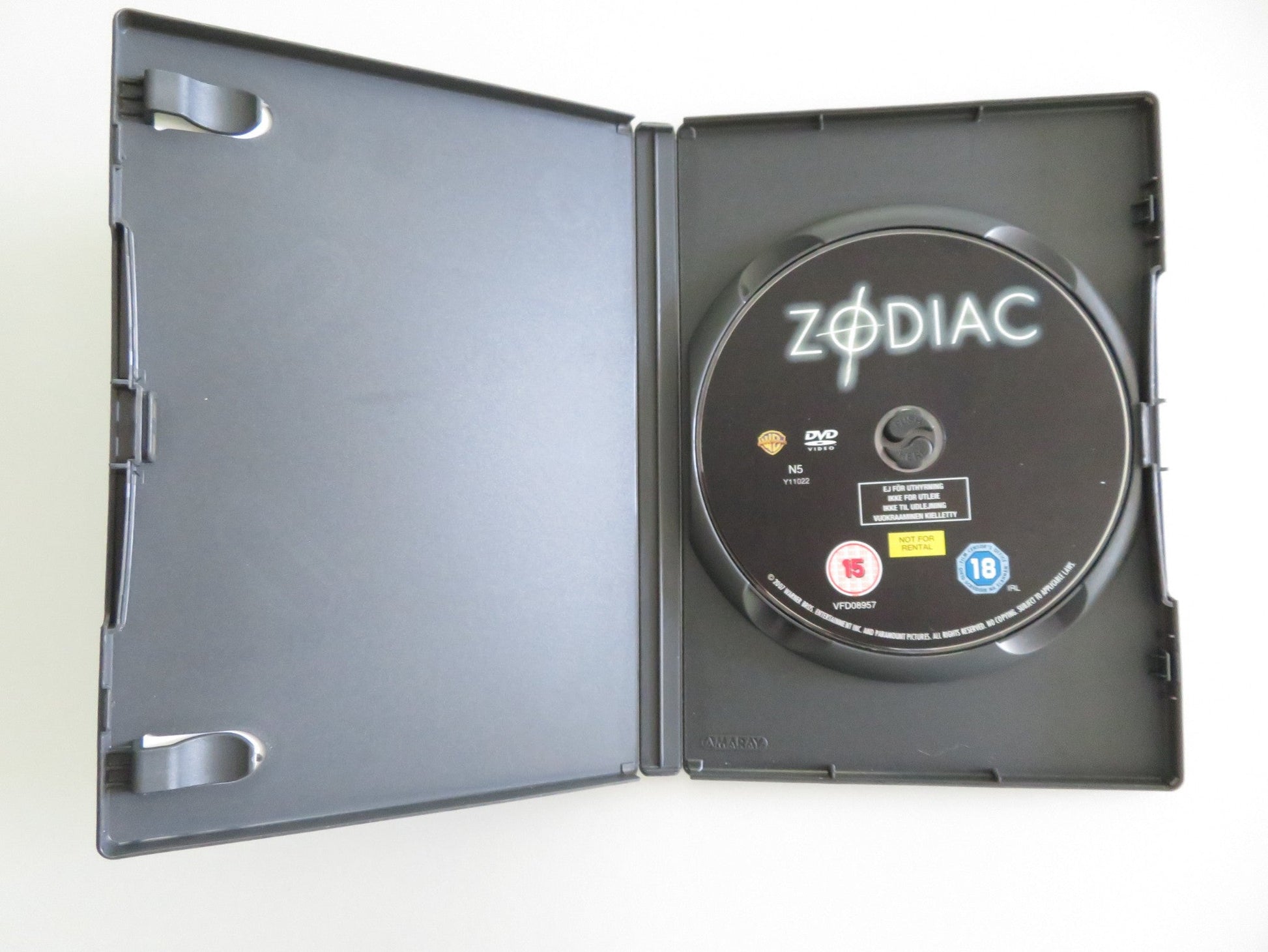 ZODIAC (DVD) MARK RUFFALO JAKE GYLLENHAAL 2007 REGION 2 Movie posters