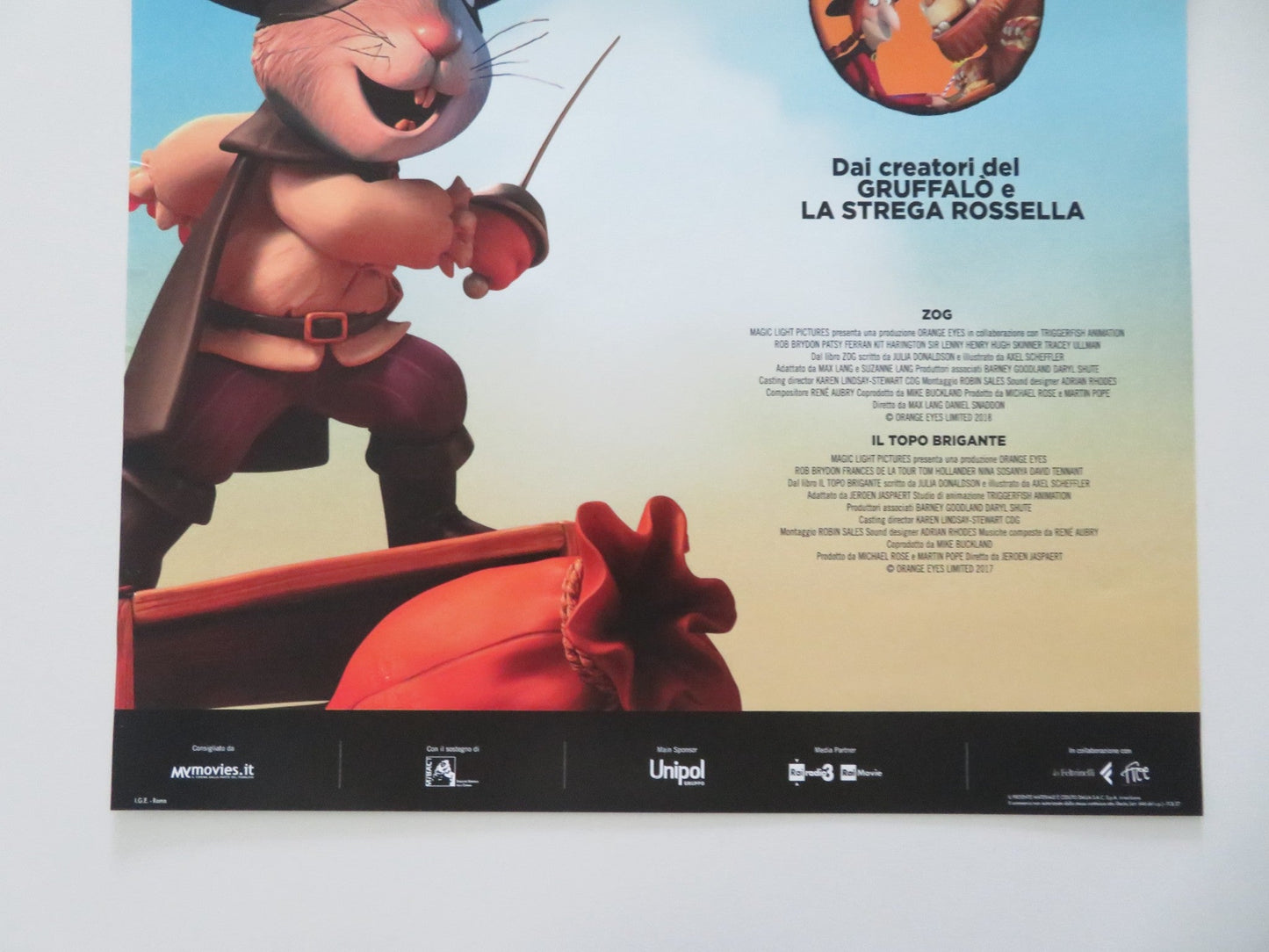 Zog + The Highway Rat ITALIAN LOCANDINA POSTER Lenny Henry David Tennant 2018 Movie posters