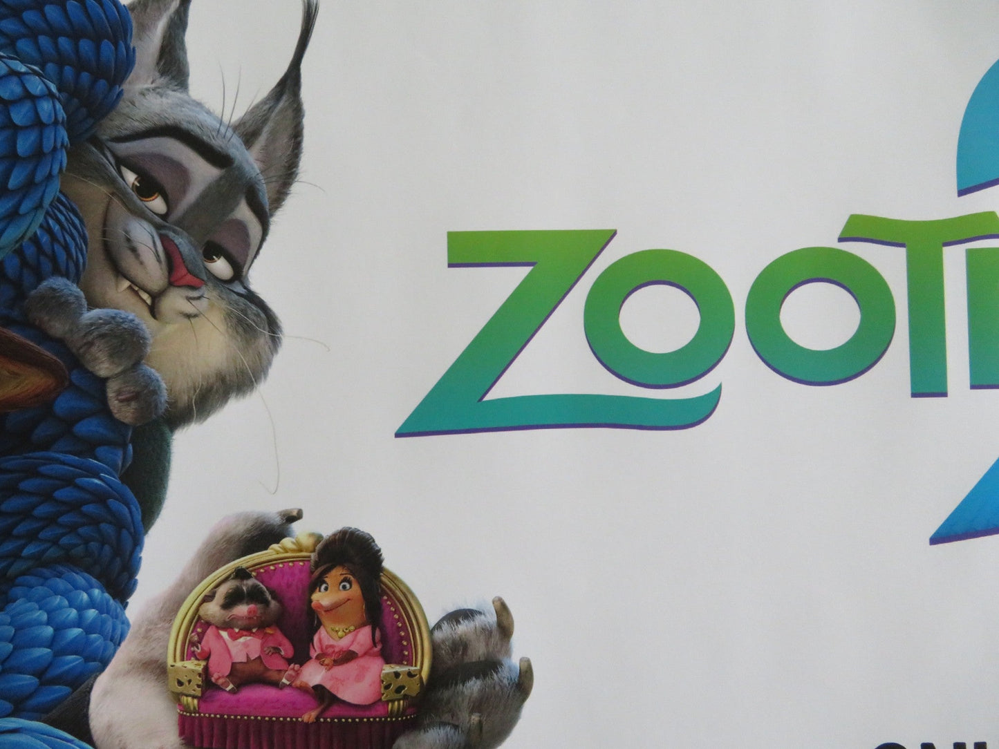 ZOOTROPOLIS 2 UK QUAD ROLLED POSTER DISNEY JASON BATEMAN GINNIFER GOODWIN 2025 Movie posters