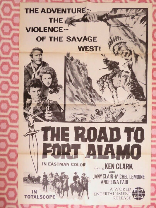 THE ROAD TO FORT ALAMO MARIO BAVA US ORIGINAL 1 SHEET POSTER RETRO 1964