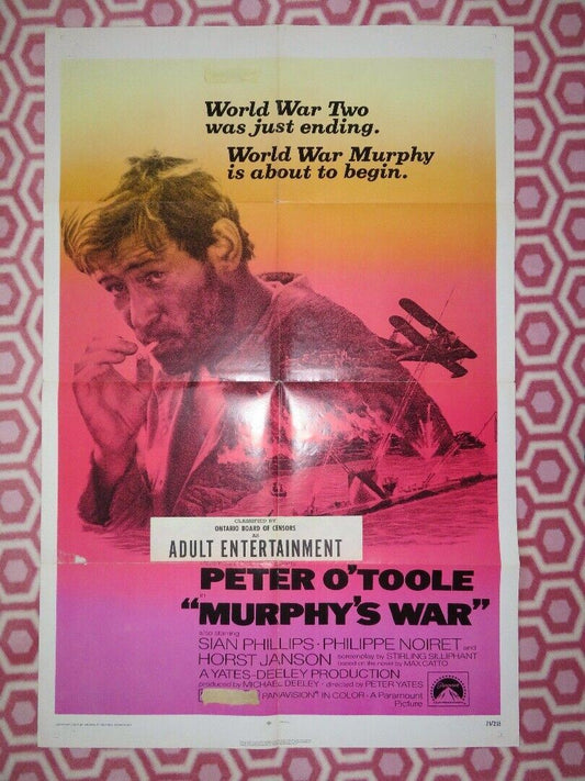 MURPHY'S WAR US ONE SHEET (27"x 41") POSTER PETER O'TOOLE SIAN PHILLIPS 1971