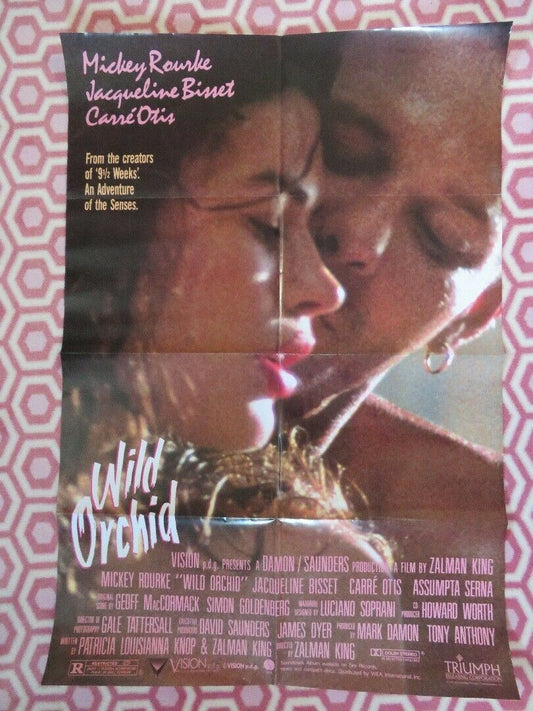 WILD ORCHID US ONE SHEET POSTER MICKEY ROUKE JACQUELINE BISSET 1989