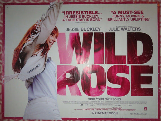 WILD ROSE QUAD (30"x 40") ROLLED POSTER JESSIE BUCKLEY JULIE WALTERS 2018