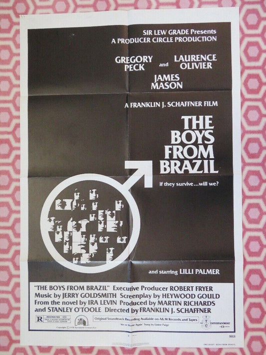 THE BOYS FROM BRAZIL ONE SHEET (27 x 41) POSTER GREGORY PECK LAURENCE OLIVIER - Rendezvous Cinema