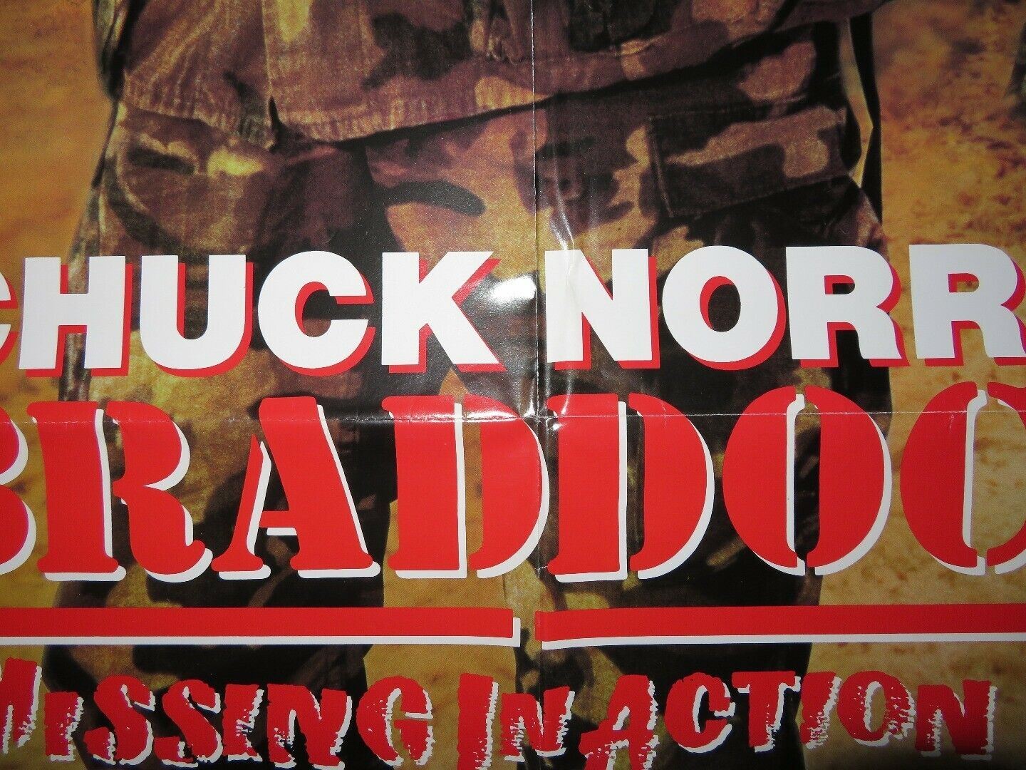 BRADDOCK: MISSING IN ACTION 3 US ONE SHEET POSTER CHUCK NORRIS 1988 - Rendezvous Cinema