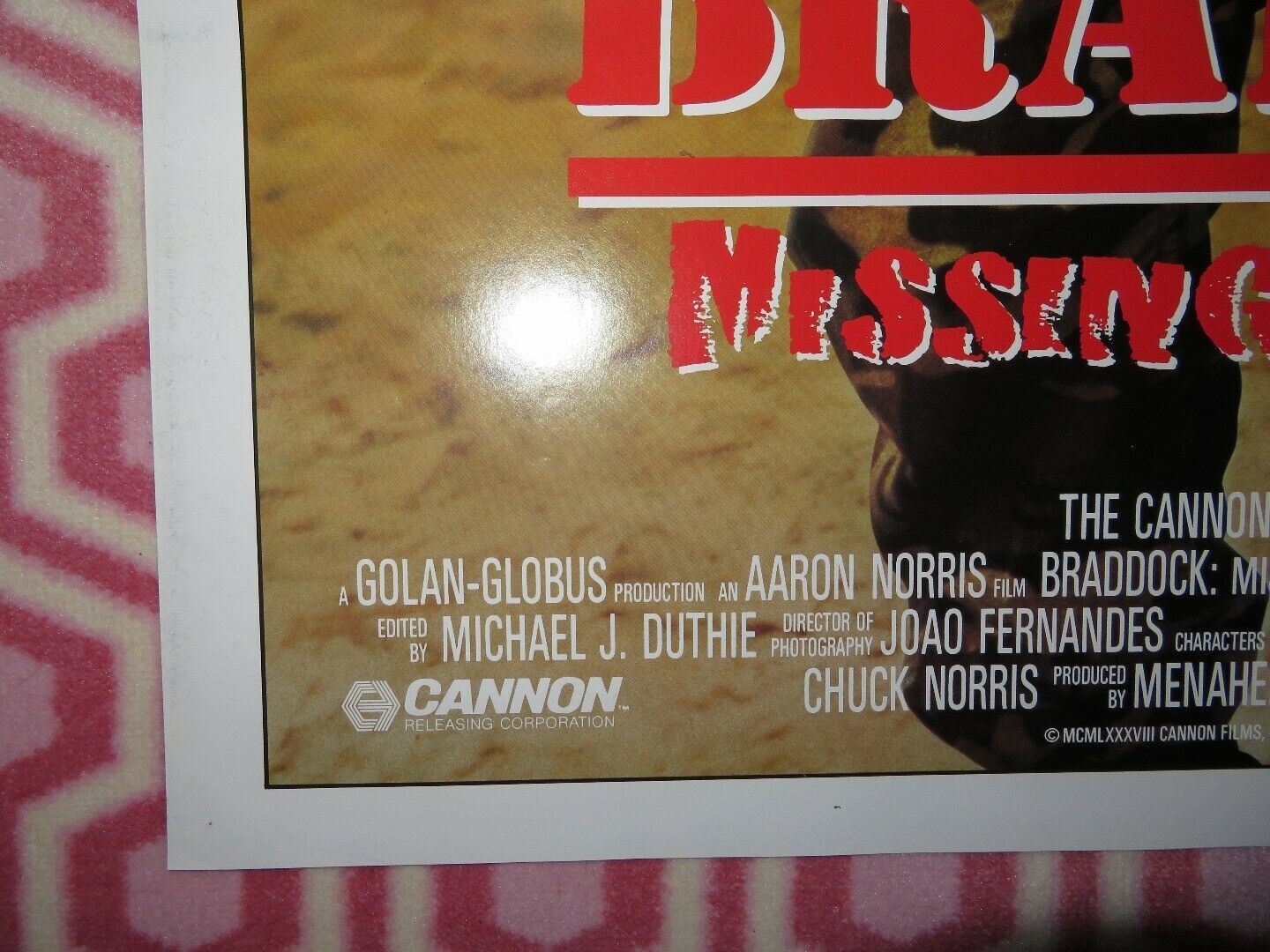 BRADDOCK: MISSING IN ACTION 3 US ONE SHEET POSTER CHUCK NORRIS 1988 - Rendezvous Cinema