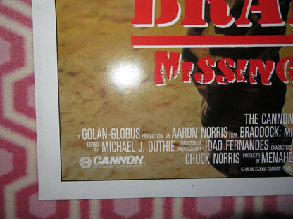 BRADDOCK: MISSING IN ACTION 3 US ONE SHEET POSTER CHUCK NORRIS 1988 - Rendezvous Cinema