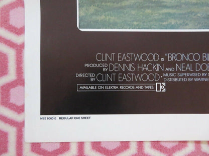 BRONCO BILLY US ONE SHEET POSTER CLINT EASTWOOD 1980