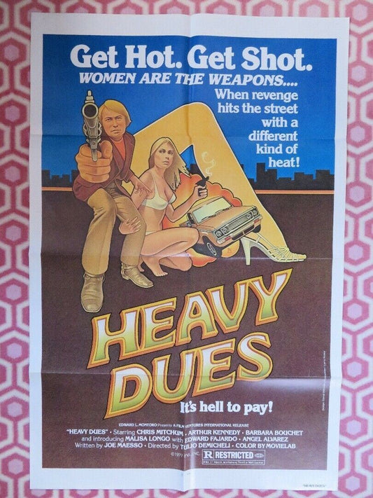 HEAVY DUES / RICCO US ONE SHEET POSTER CHRIS MITCHUM ARTHUR KENNEDY 1973 - Rendezvous Cinema