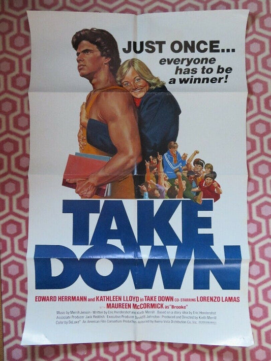 TAKE DOWN US ONE SHEET POSTER EDWARD HERRMANN 1979 - Rendezvous Cinema