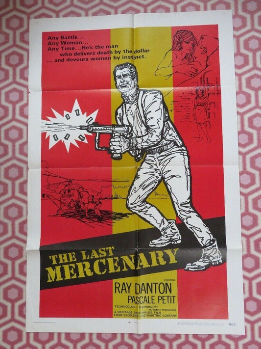 THE LAST MERCENARY US ONE SHEET POSTER RAY DANTON 1969 - Rendezvous Cinema