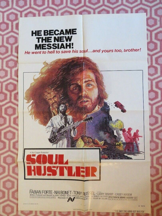 SOUL HUSTLER/ THE DAY THE LORD GOT BUSTED ONE SHEET POSTER BURT TOPPER - Rendezvous Cinema