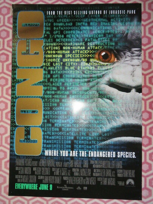 CONGO US ONE SHEET ROLLED POSTER TIM CURRY LAURA LINNEY 1995 - Rendezvous Cinema