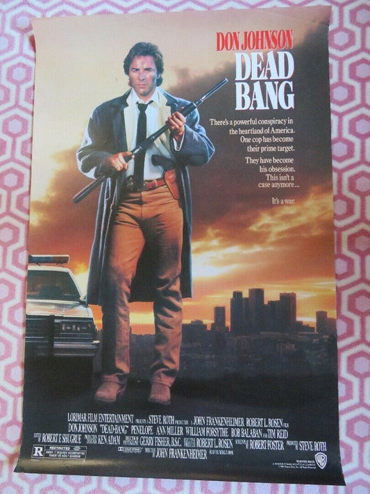 DEAD BANG US ONE SHEET ROLLED POSTER DON JOHNSON  1989