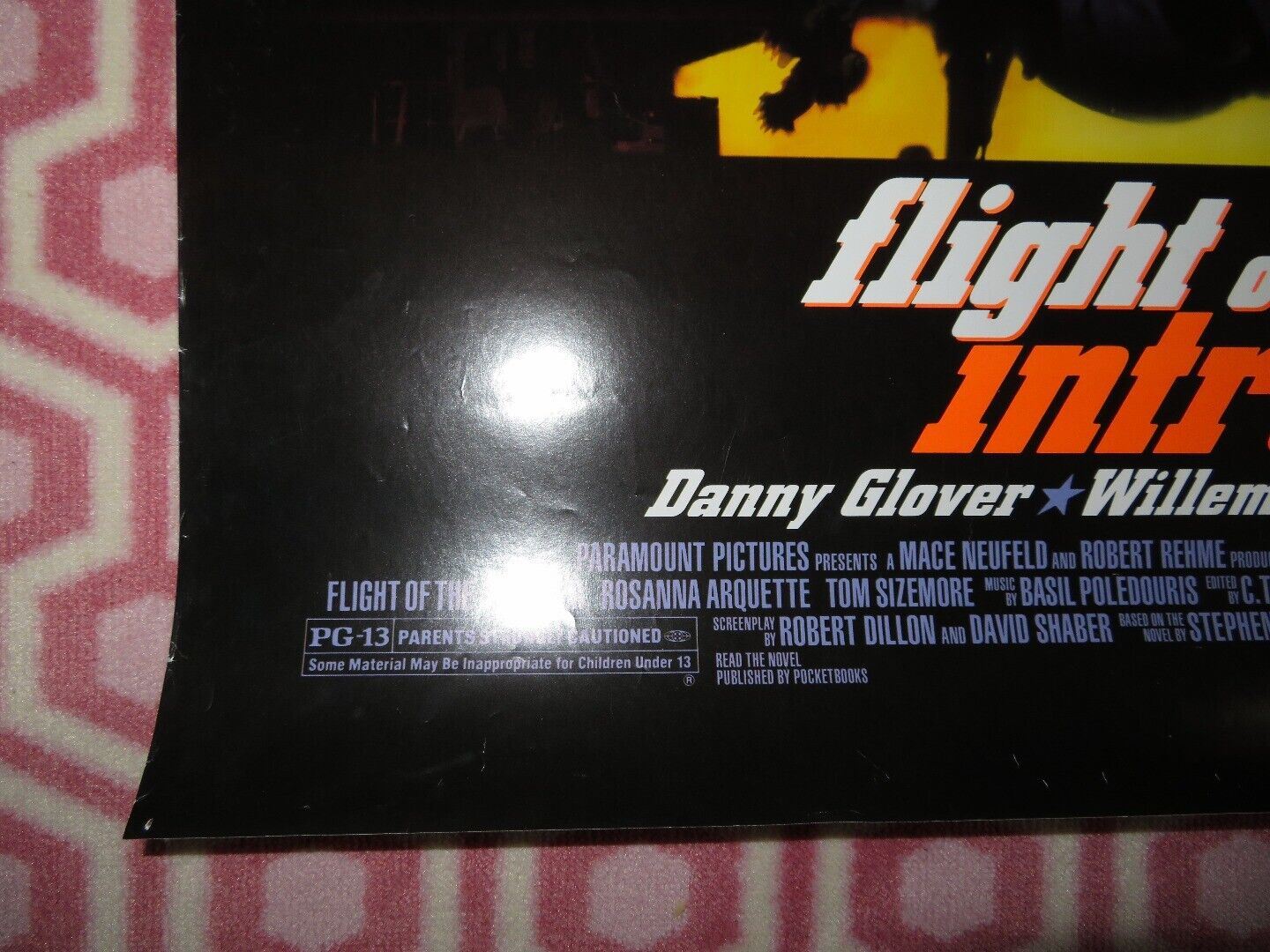 FLIGHT OF THE INTRUDER ONE SHEET ROLLED POSTER DANNY GLOVER WILLEM DAFOE 1991 - Rendezvous Cinema