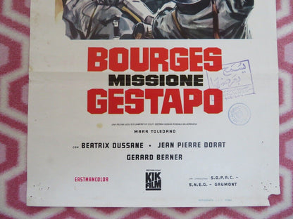 BOURGES MISSIONE GESTAPO ITALIAN LOCANDINA (27" x 13") POSTER 1968 - Rendezvous Cinema