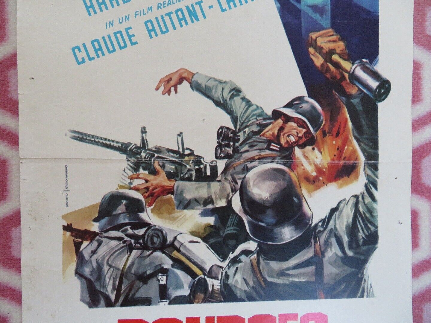 BOURGES MISSIONE GESTAPO ITALIAN LOCANDINA (27" x 13") POSTER 1968 - Rendezvous Cinema