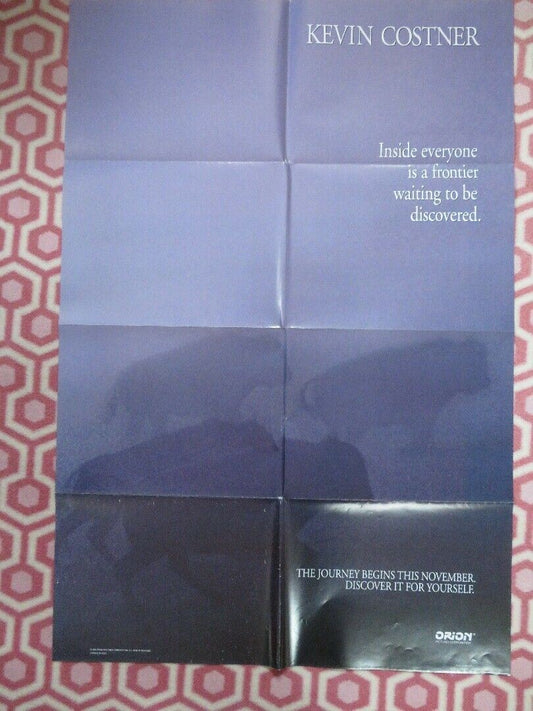 DANCING WITH WOLVES TEASER US ONE SHEET POSTER KEVIN COSTNER 1990 - Rendezvous Cinema