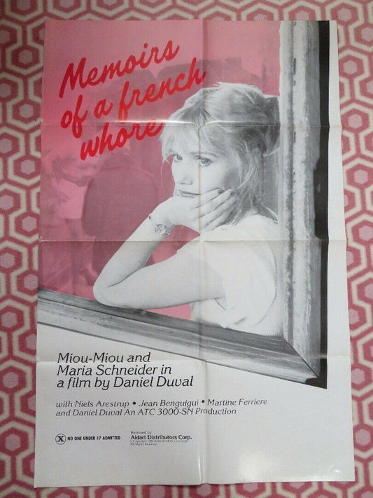 MEMOIRS OF A FRENCH WHORE US ONE SHEET POSTER MIOU-MIOU MARIA SCHNEIDER 1981