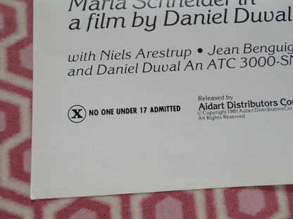 MEMOIRS OF A FRENCH WHORE US ONE SHEET POSTER MIOU-MIOU MARIA SCHNEIDER 1981 - Rendezvous Cinema