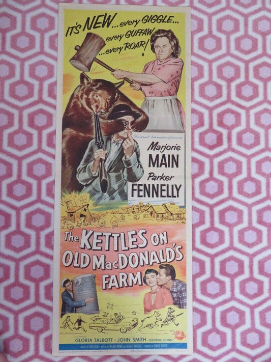 THE KETTLES ON OLD MACDONALD'S FARM US INSERT (14"x 36") POSTER MARJORIE MAIN - Rendezvous Cinema