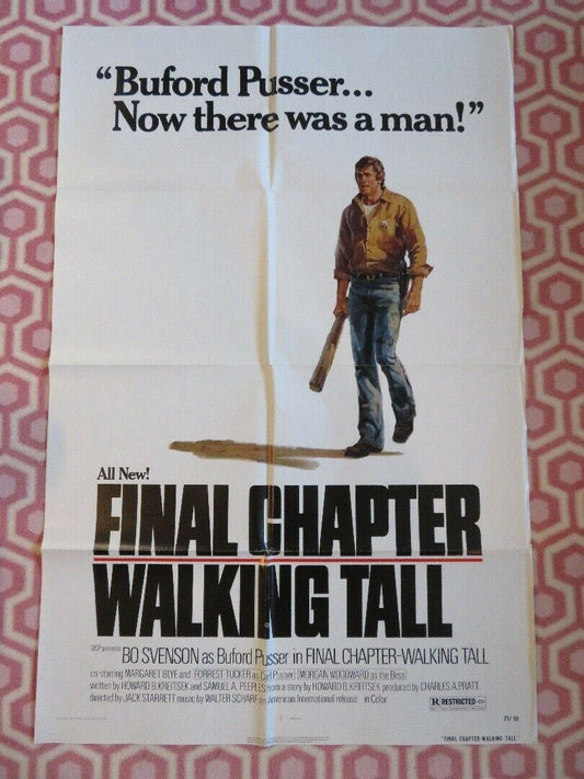 FINAL CHAPTER- WALKING TALL US ONE SHEET POSTER BO SVENSON MARGARET BLYE 1977 - Rendezvous Cinema