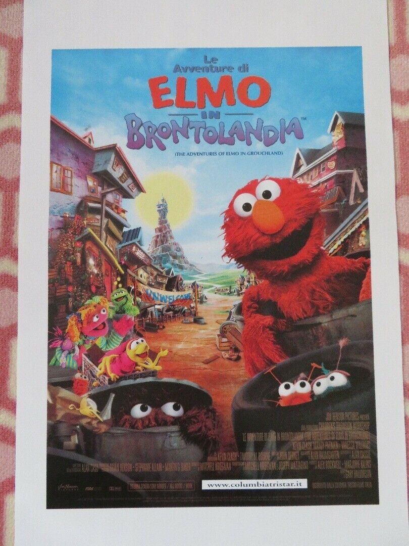 THE ADVENTURES OF ELMO IN GROUCHLAND ITALIAN LOCANDINA (27.5"x 13") POSTER 1999 - Rendezvous Cinema