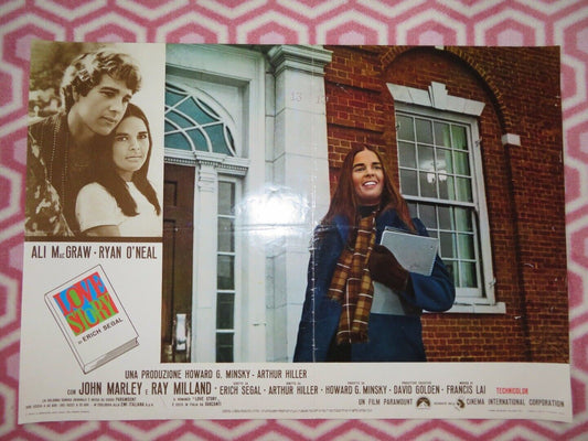 LOVE STORY ITALIAN PHOTOBUSTA POSTER ALI MACGRAW RYAN O'NEAL 1970 - Rendezvous Cinema