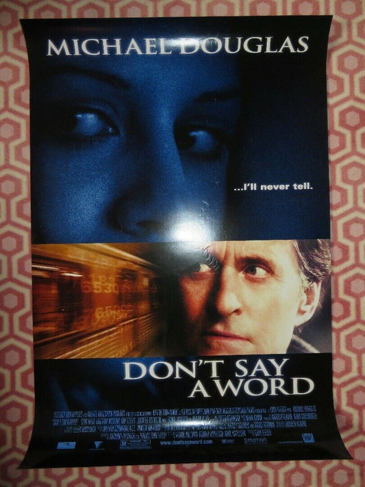 DON'T SAY A WORD US ONE SHEET ROLLED POSTER MICHAEL DOUGLAS 2001 - Rendezvous Cinema