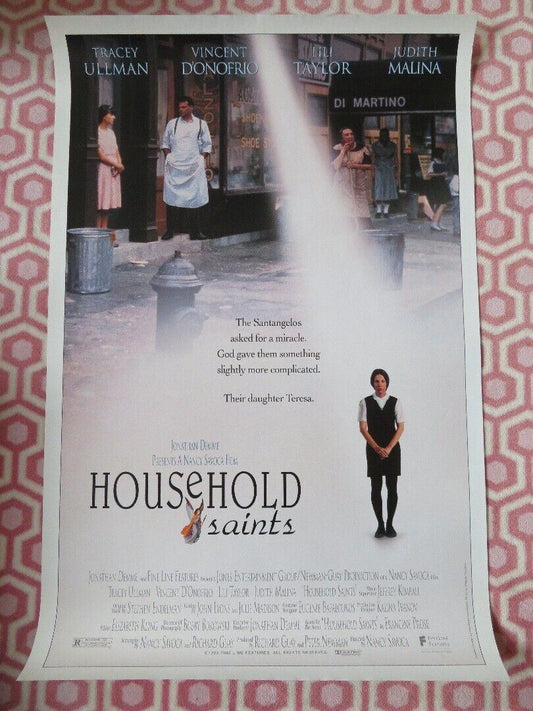HOUSEHOLD SAINTS  US ONE SHEET ROLLED POSTER TRACEY ULLMAN LILI TAYLOR 1993