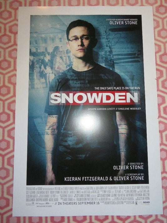 SNOWDEN US ONE SHEET ROLLED POSTER JOSEPH GORDON-LEVITT 2016 - Rendezvous Cinema