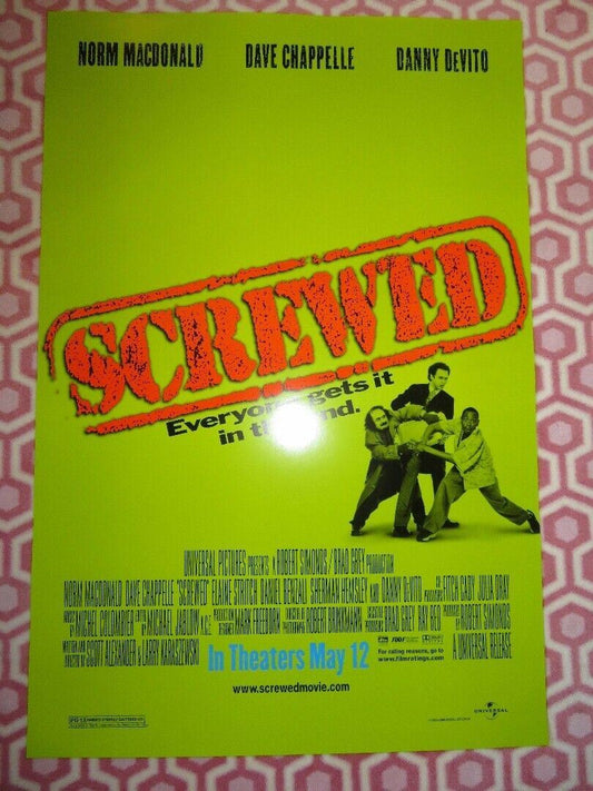 SCREWED US ONE SHEET ROLLED POSTER NORM MACDONALD DANNY DEVITO 2000 - Rendezvous Cinema