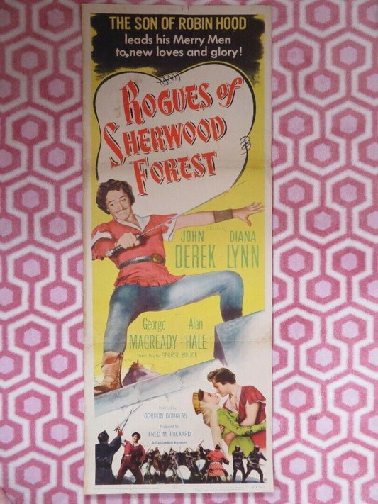 ROGUES OF SHERWOOD FOREST US INSERT (14"x 36") POSTER JOHN DEREK DIANE LYNN 1950 - Rendezvous Cinema