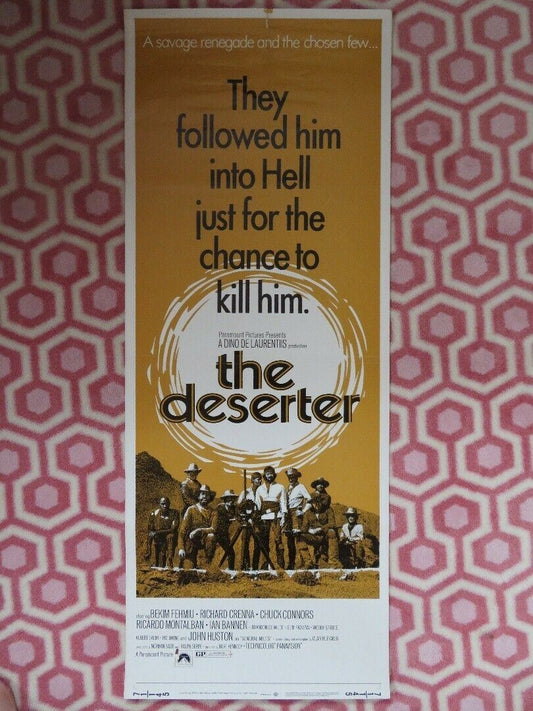 THE DESERTER/The Devil's Backbone US INSERT (14"x 36") POSTER BEKIM FEHMIU 1970