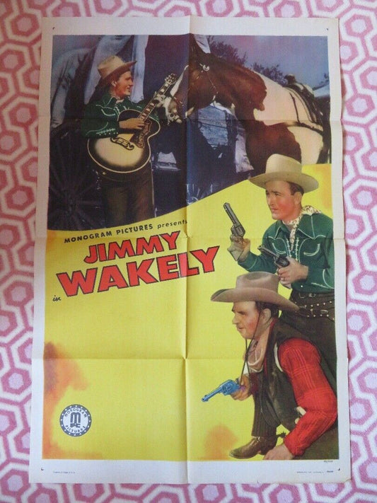 WEST OF THE ALAMO FOLDED US ONE SHEET POSTER JIMMY WAKELY 1946