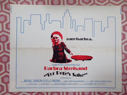 FOR PETE'S SAKE US HALF SHEET (22"x 28") POSTER BARBRA STREISAND 1974 - Rendezvous Cinema