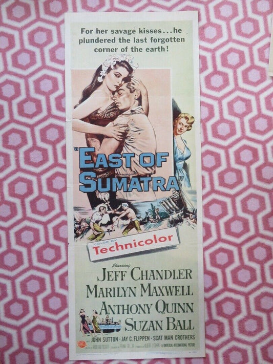 EAST OF SUMATRA US INSERT (14"x 36") POSTER JEFF CHANDLER MARILYN MAXWELL 1953 - Rendezvous Cinema