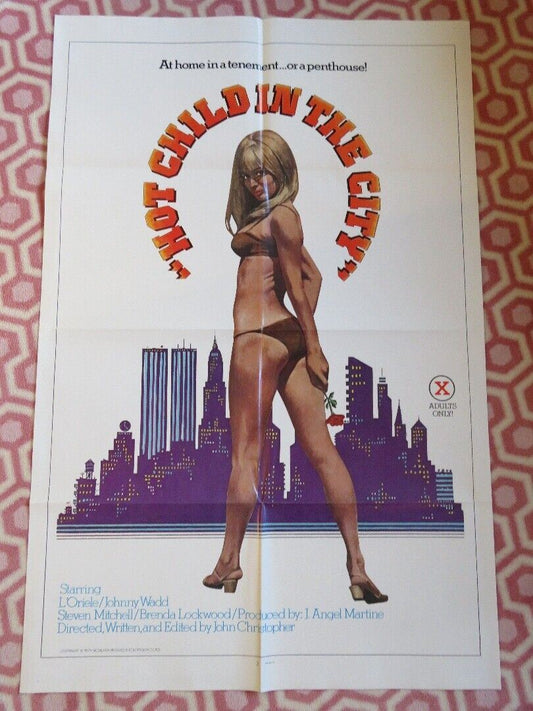 HOT CHILD IN THE CITY FOLDED US ONE SHEET POSTER L'ORIELE JOHNNY WADD 1979
