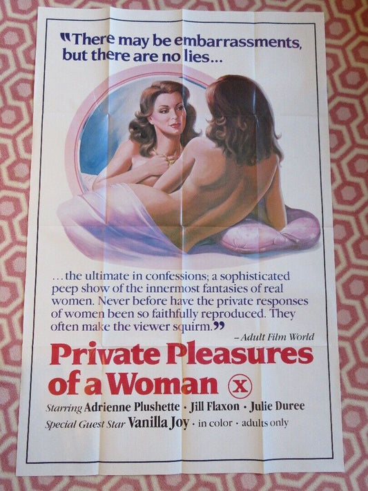 PRIVATE PLEASURES OF A WOMAN/Pleasures of a Woman FOLDED US ONE SHEET POSTER '83 - Rendezvous Cinema