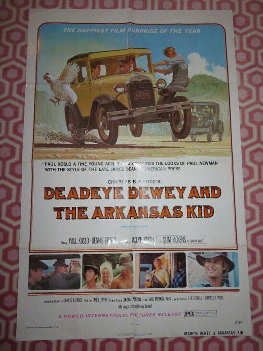 DEADEYE DEWEY & ARKANSAS KID/ Bootleggers FOLDED US ONE SHEET POSTER 1974 - Rendezvous Cinema