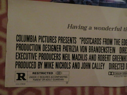 POSTCARDS FROM THE EDGE FOLDED US ONE SHEET POSTER MERYL STREEP DENNIS QUIAD '90 - Rendezvous Cinema