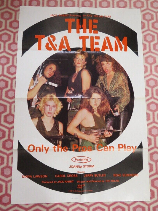 THE T&A TEAM  FOLDED US ONE SHEET POSTER JOANNA STORM TANYA LAWSON 1984