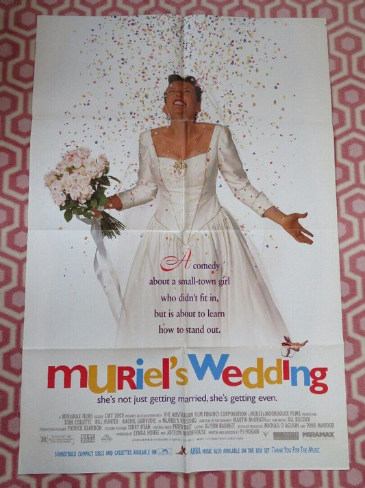 MURIEL'S WEDDING FOLDED US ONE SHEET POSTER TONI COLLETTE 1994