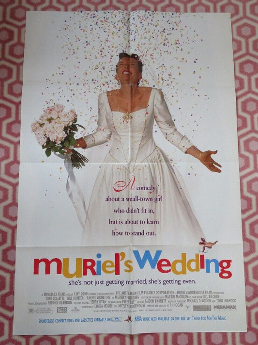 MURIEL'S WEDDING FOLDED US ONE SHEET POSTER TONI COLLETTE 1994 - Rendezvous Cinema