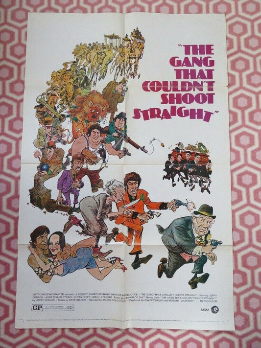 THE GANG THAT COULDN'T SHOOT STRAIGHT FOLDED US ONE SHEET POSTER J ORBACH '71 - Rendezvous Cinema